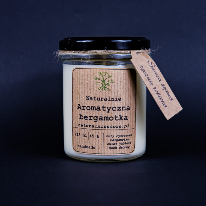 Świeca Sojowa Aromatycznej Bergamotki