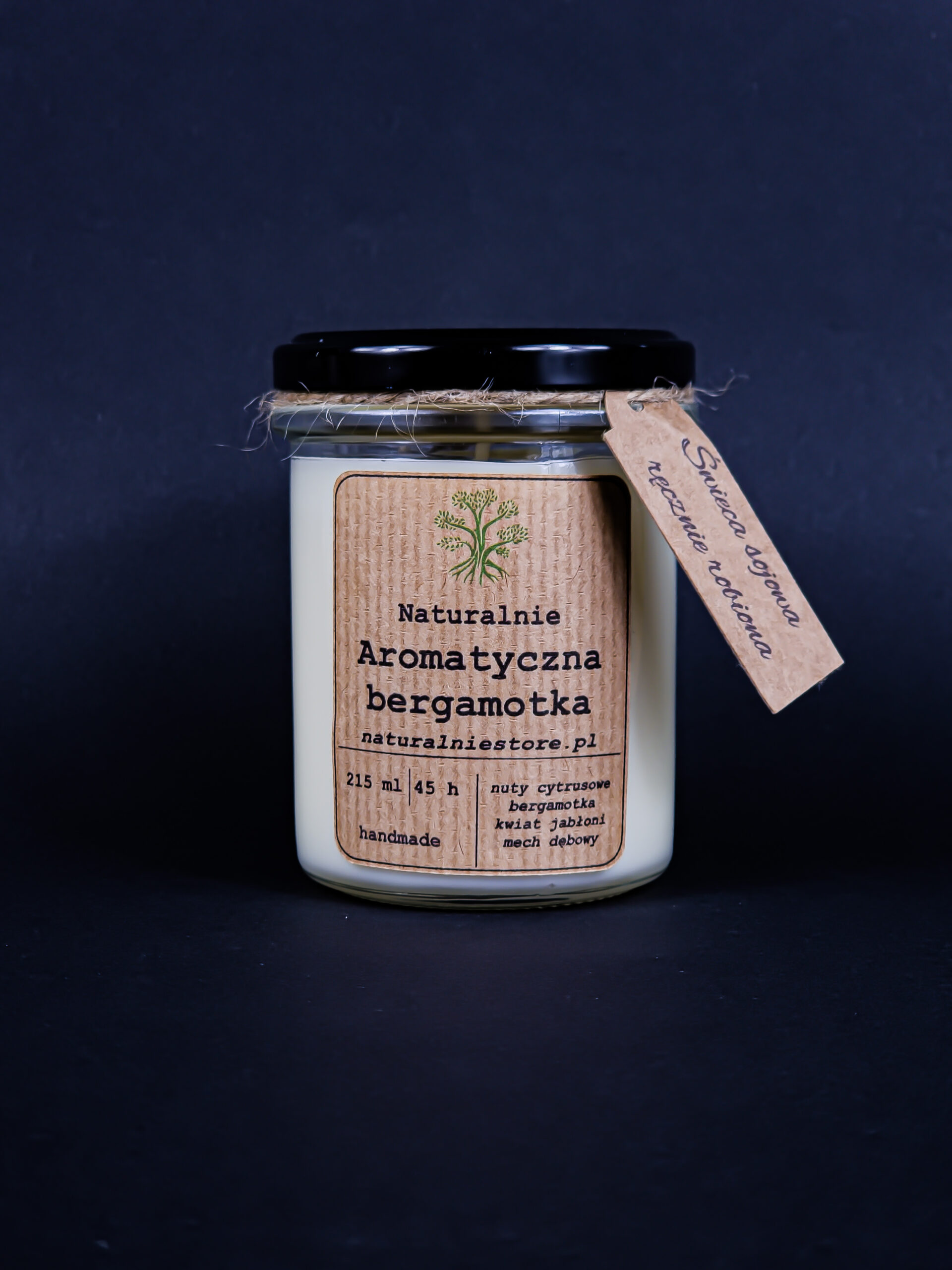 Świeca Sojowa Aromatycznej Bergamotki