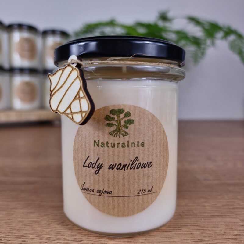 Świeca Sojowa Lody Waniliowe