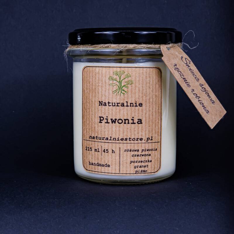 Świeca Sojowa Piwonia