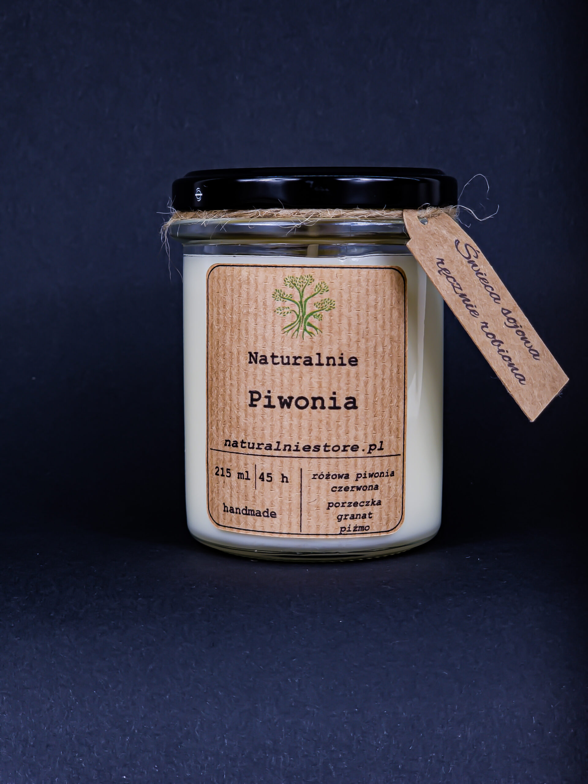 Świeca Sojowa Piwonia