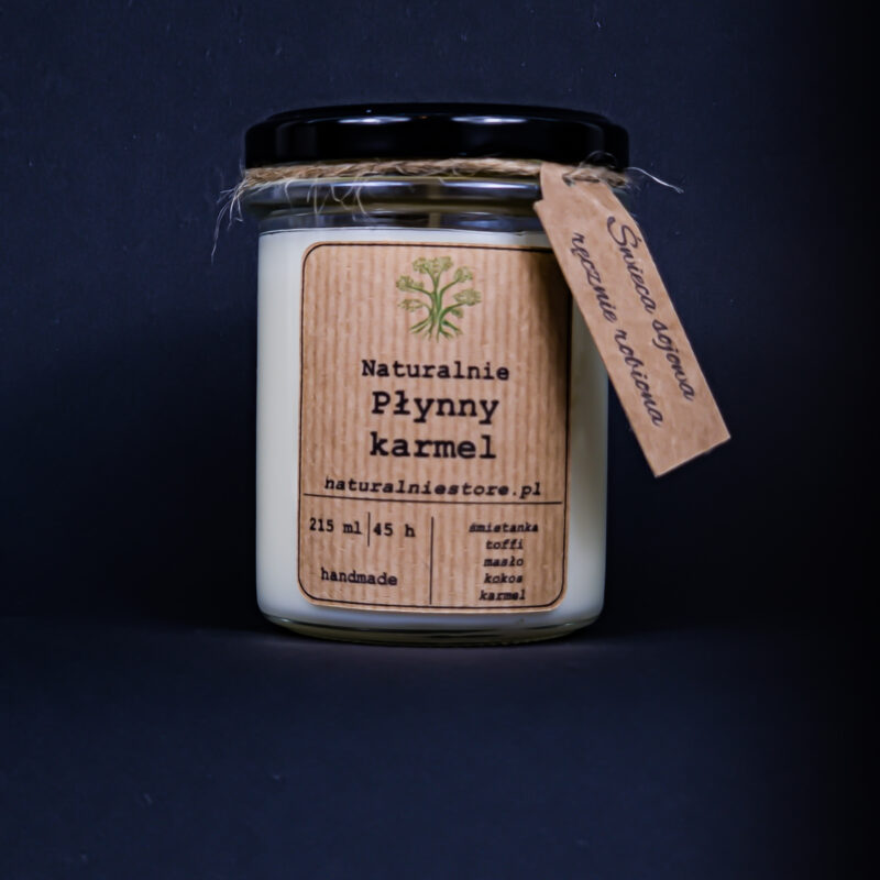 Świeca Sojowa Płynny Karmel