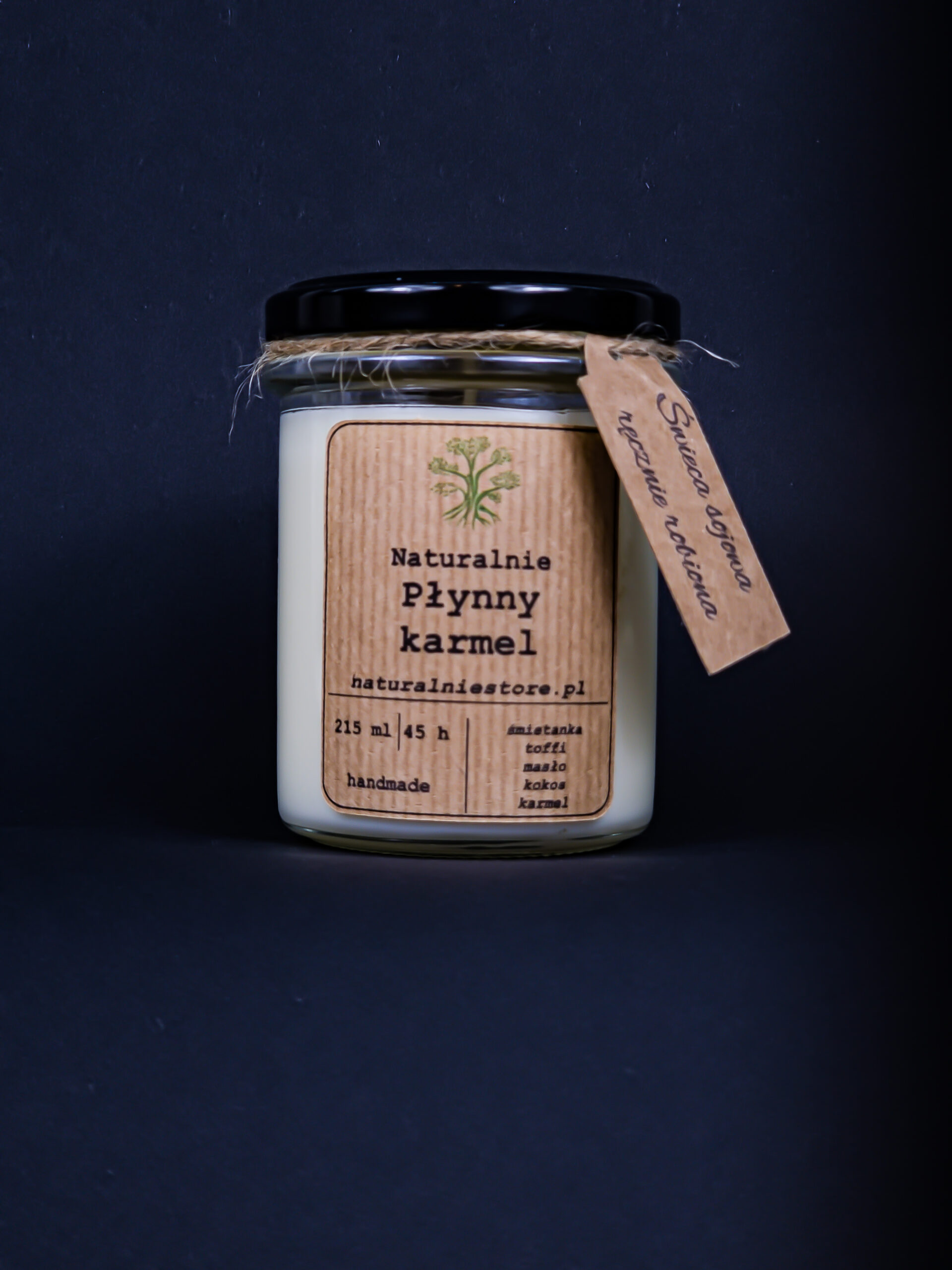 Świeca Sojowa Płynny Karmel