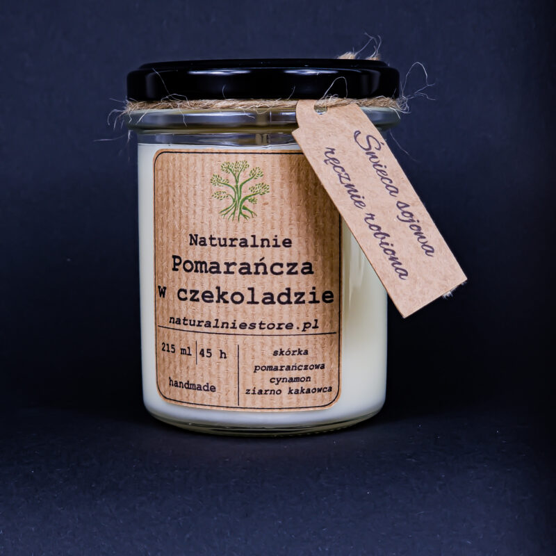 Świeca Sojowa Pomarańcza W Czekoladzie