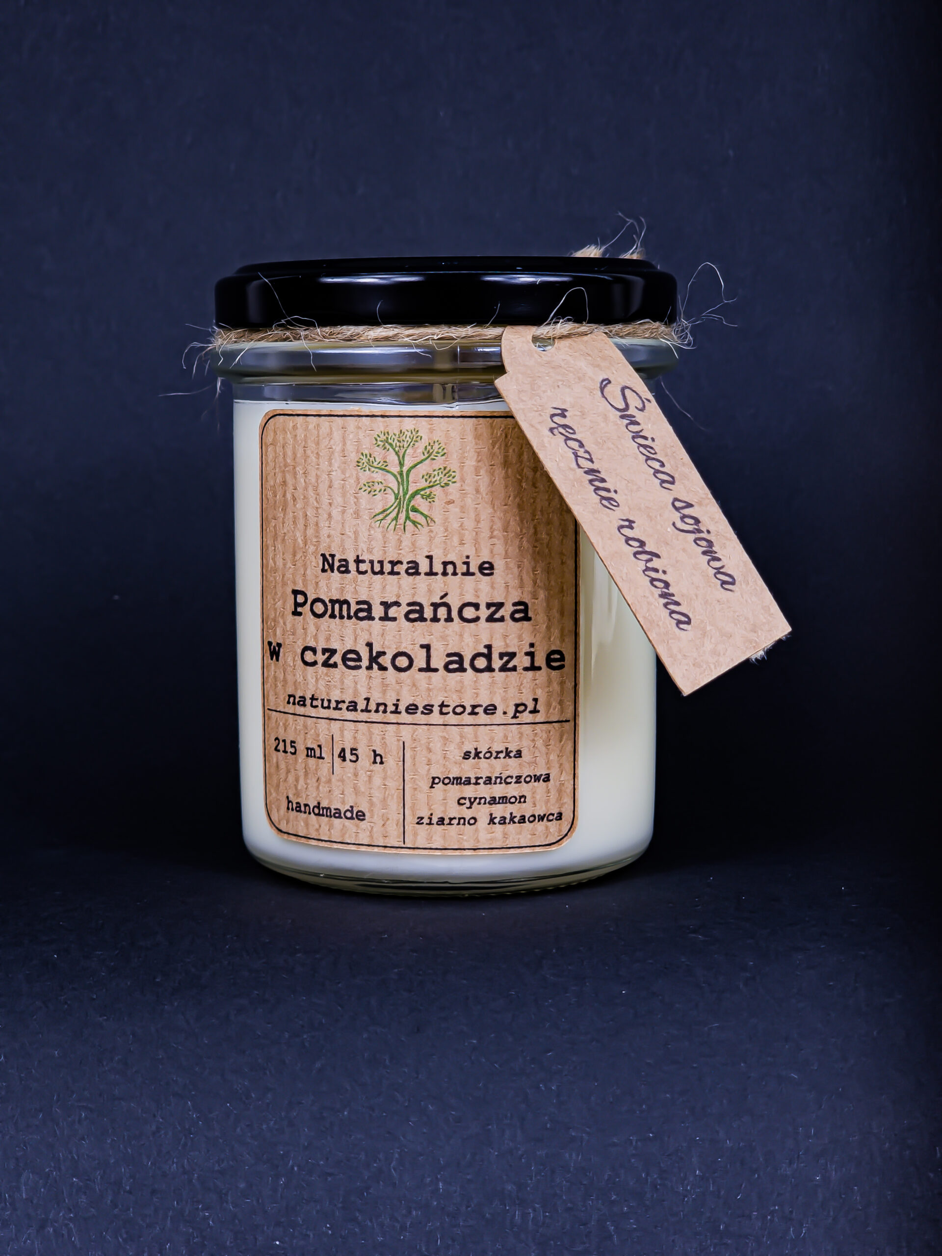 Świeca Sojowa Pomarańcza W Czekoladzie