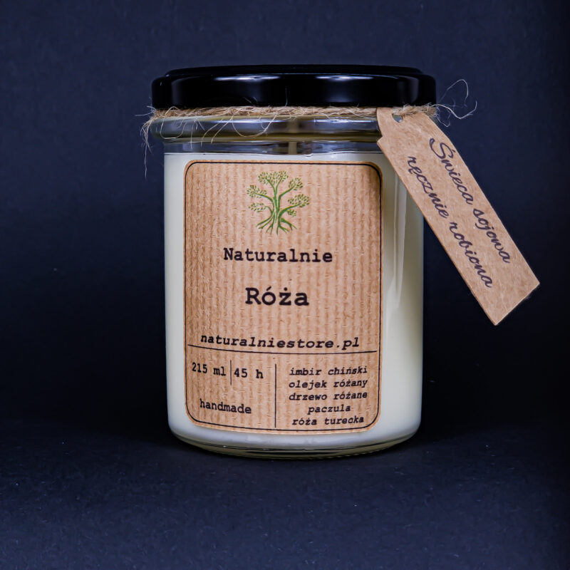 Świeca Sojowa Róża