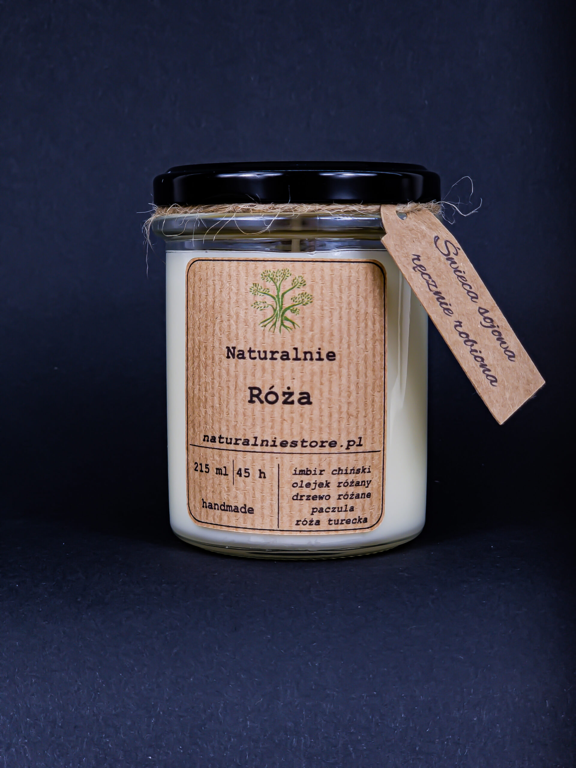 Świeca Sojowa Róża