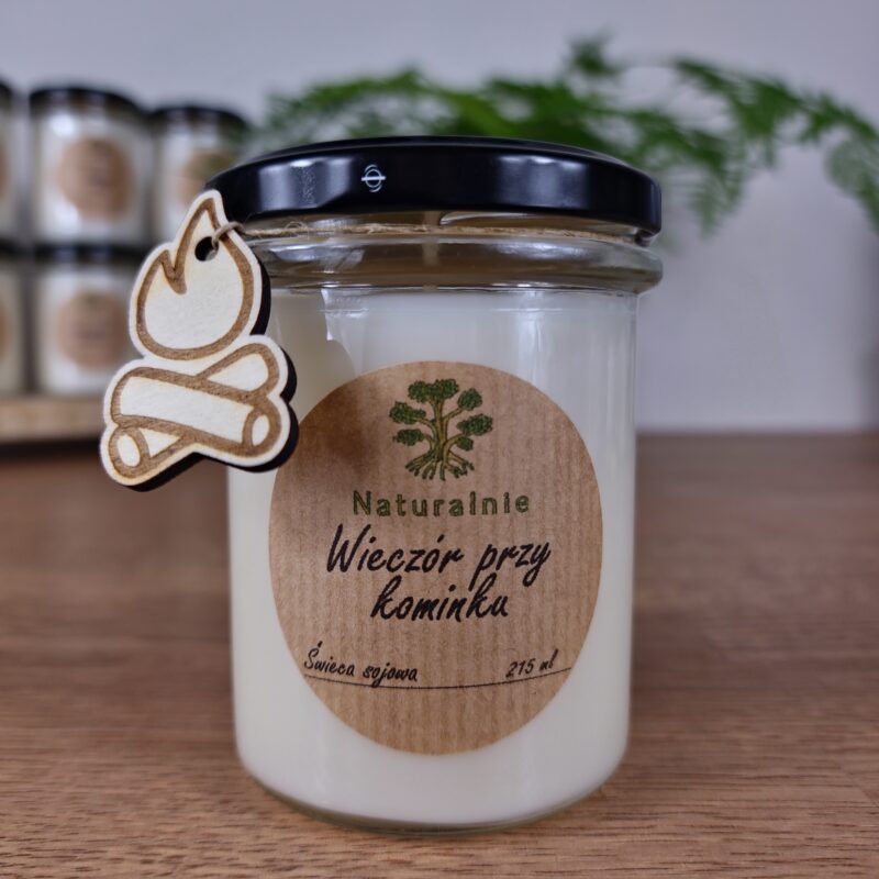 Świeca Sojowa Wieczór Przy Kominku