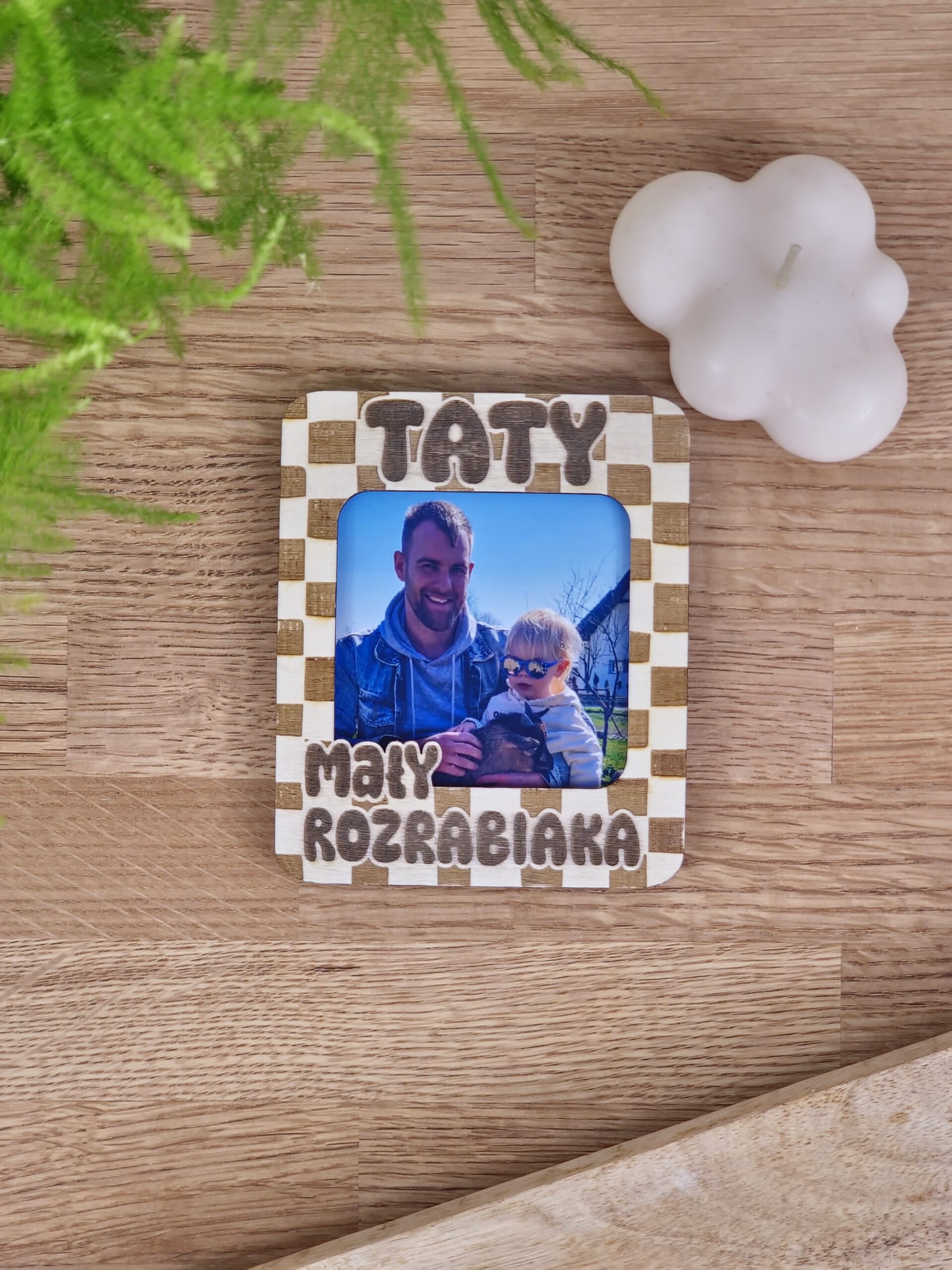 Ramka Mały Rozrabiaka Taty Grawerowany