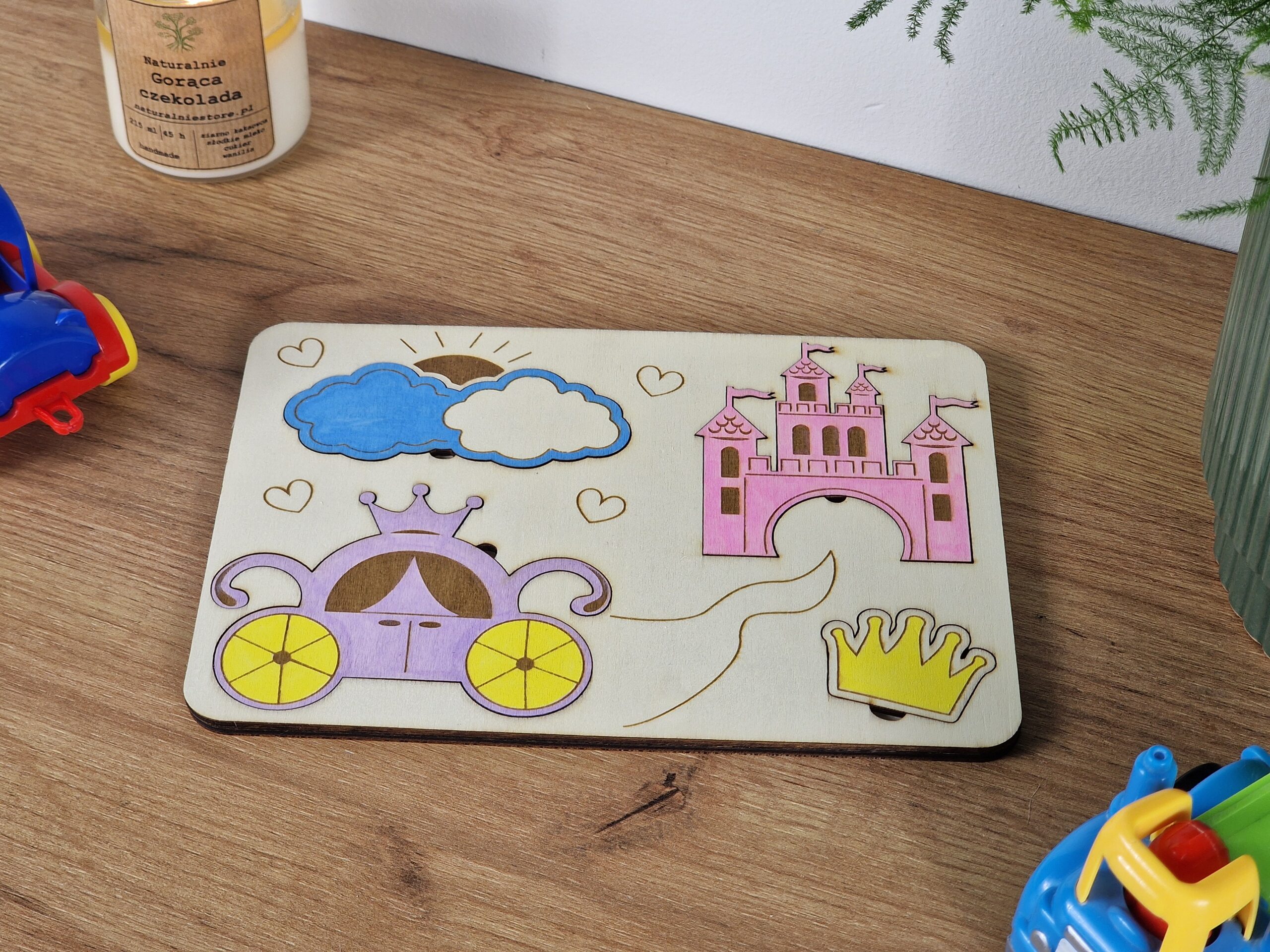 Tabliczka edukacyjna - kraina księżniczek