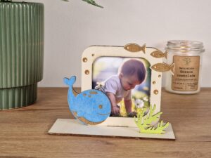 Wyjątkowa ramka na zdjęcia morski świat – ręcznie wykonana pamiątka na całe życie