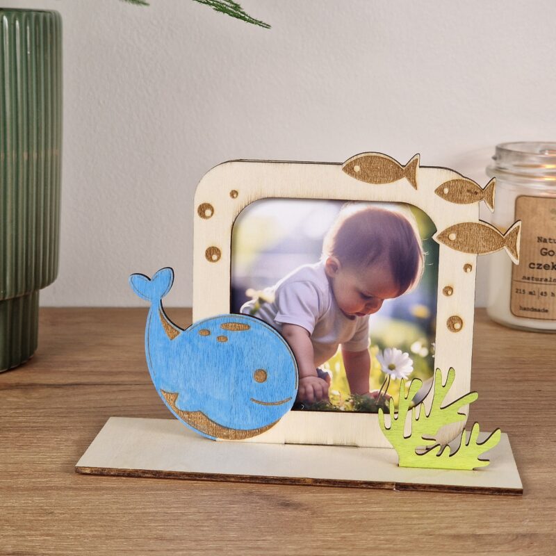 Wyjątkowa ramka na zdjęcia morski świat – ręcznie wykonana pamiątka na całe życie