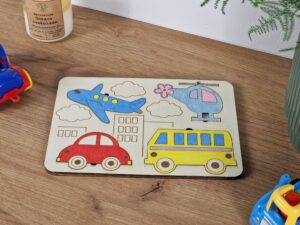 Tabliczka edukacyjna - miejskie pojazdy