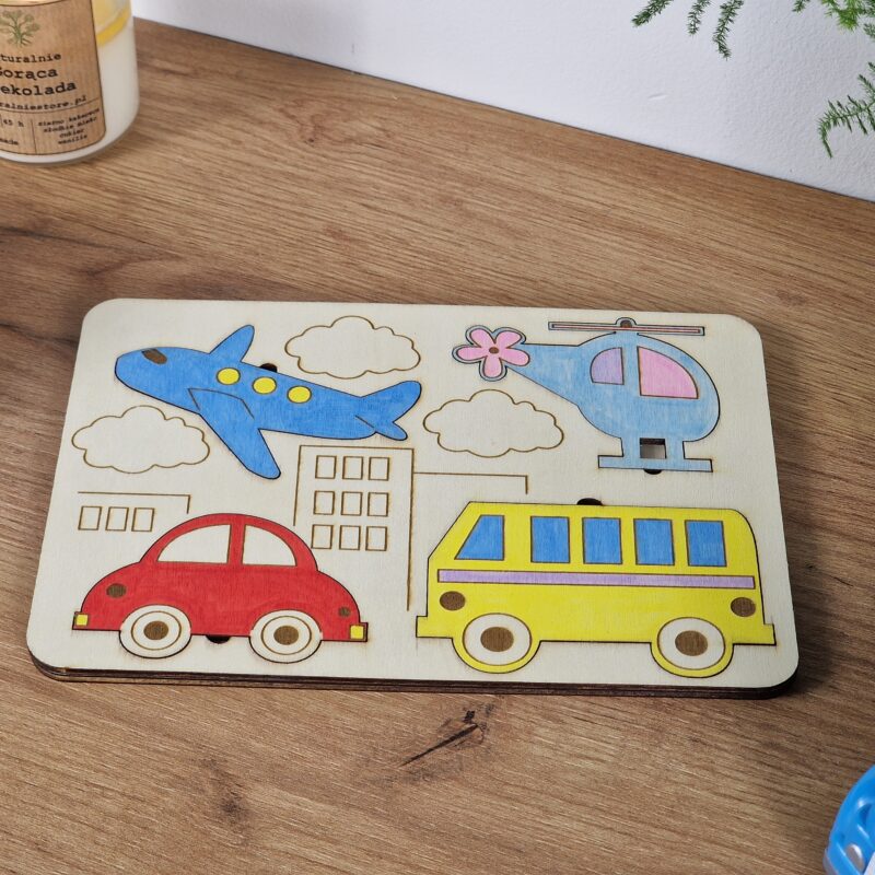 Tabliczka edukacyjna - miejskie pojazdy