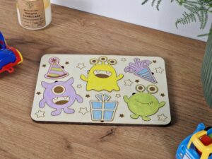 Tabliczka edukacyjna - kosmiczne przyjęcie