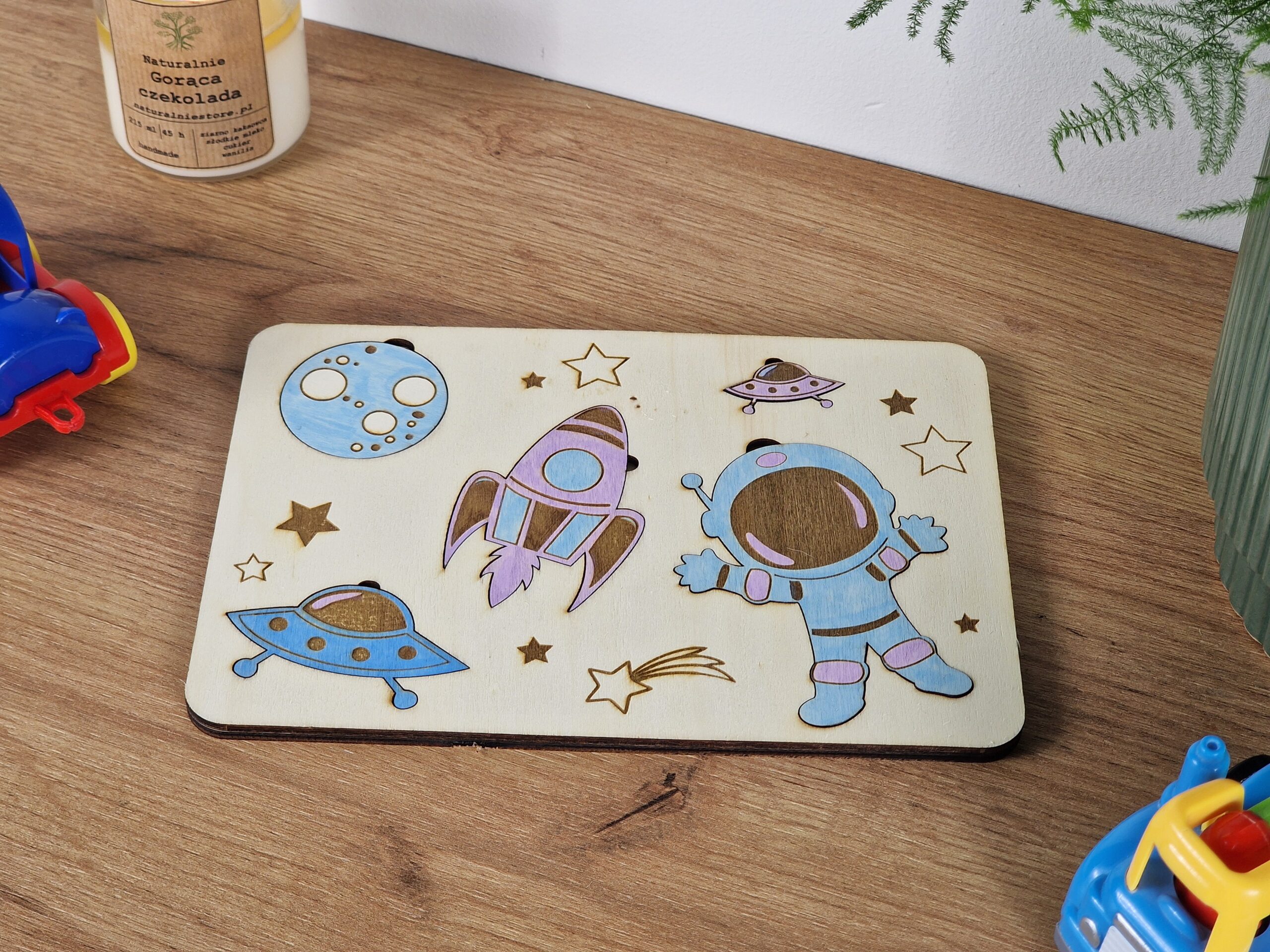 Tabliczka edukacyjna - kosmiczna przygoda